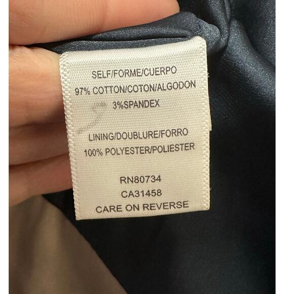 BCBGMaxAzria blue gray pinstripes long sleeves blazer size XS - Picture 4 of 15